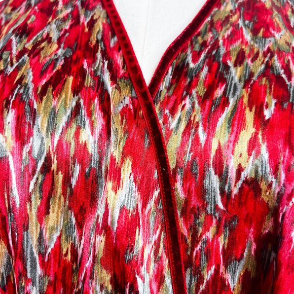 Oscar de la Renta Pink Label | Vintage | Burnt Orange and Green | Sz 1X - Picture 6 of 8